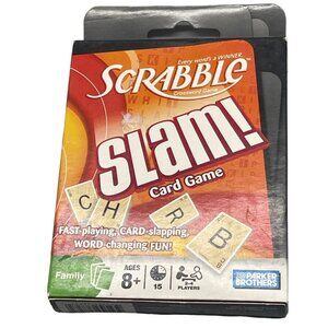 Parker Brothers Scrabble Slam card game 2 - 4 players four letter word game READ
